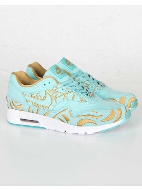 Nike Air Max 1 Ultra Suede LOTC City Collection Paris Gold Embroidery Women 10.5